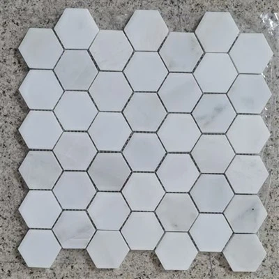 Carrara Bianco Honed Hecsagon