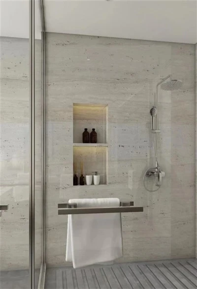Travertine Ar gyfer Ystafell Ymolchi