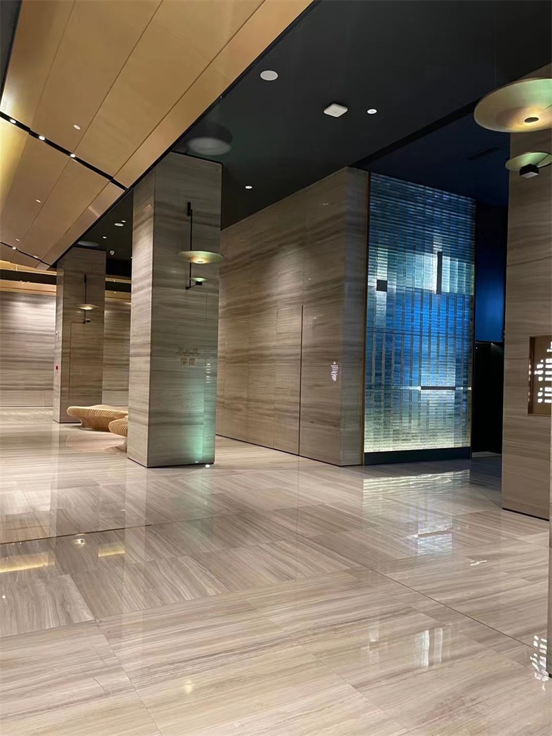 China white wood marble project photo China white wood marble project photo