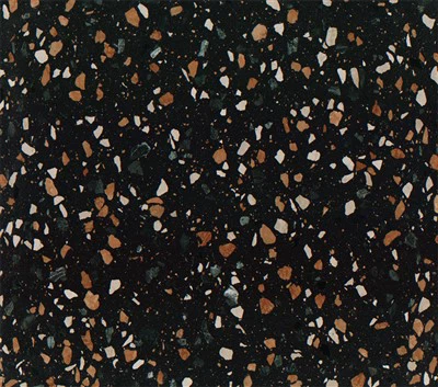 Llawr ystafell ymolchi teils terrazzo du