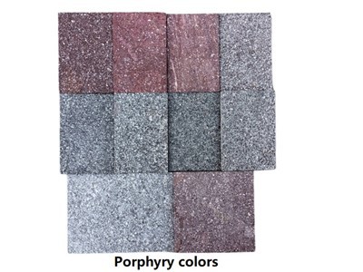 Lliwiau Porphyry Cyffredin